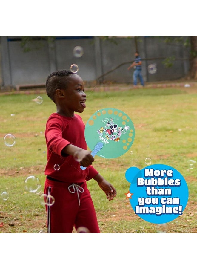 Bubble Magic FanBubs Mickey Mouse Theme|Thick Viscous Concentrate Solution Pouches with HandFan|Just Dip, Wave& Play|Bubble Maker|Birthday&Return Gifts for Kids 3yrs+|Outdoor Indoor Toy|Made in India - Image 5