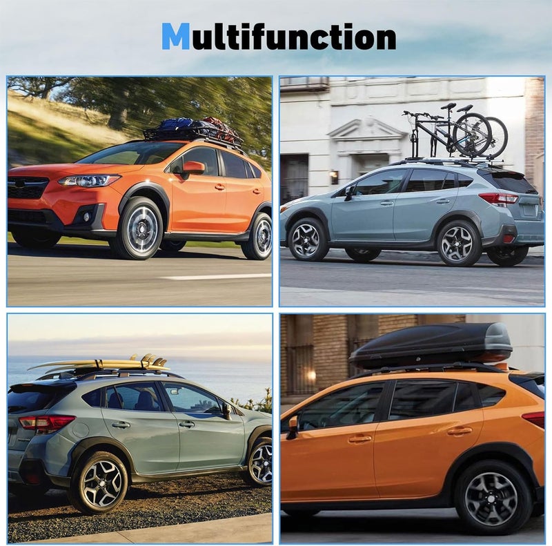 HEKA Cross Bars Roof Racks for 2018-2023 Subaru XV Crosstrek - Aluminum Cargo Carrier - Image 2