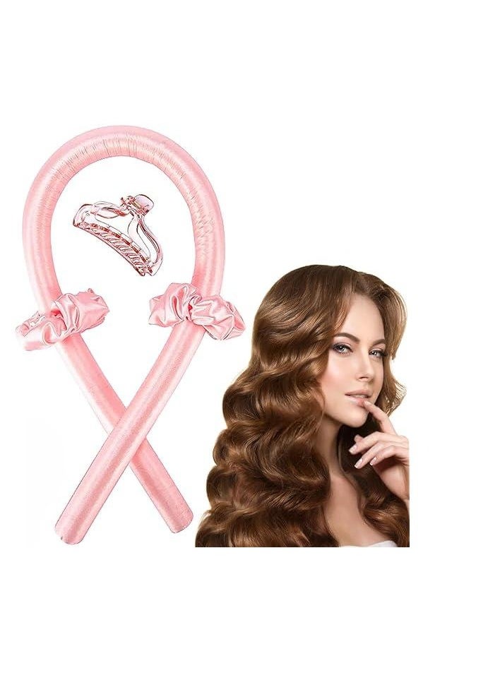 Generic Heatless Hair Curlers – No Heat Satin Curling Rod Headband Set for Long Hair to Sleep In with Hair Clip and Scrunchies, Overnight Soft Lazy Curly Hair Accessories for Women Natural Curly Hair  1PC (RANDOM COLOR)  - Image 1