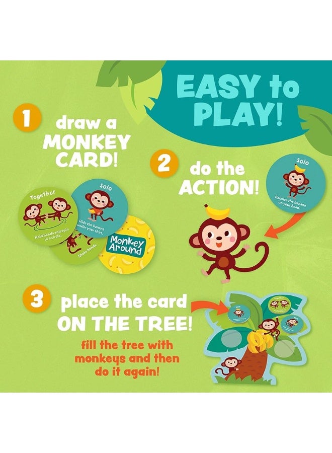 Peaceable Kingdom Monkey Around First Game for Toddlers Interactive play with Parent Ages 2+ - Image 1
