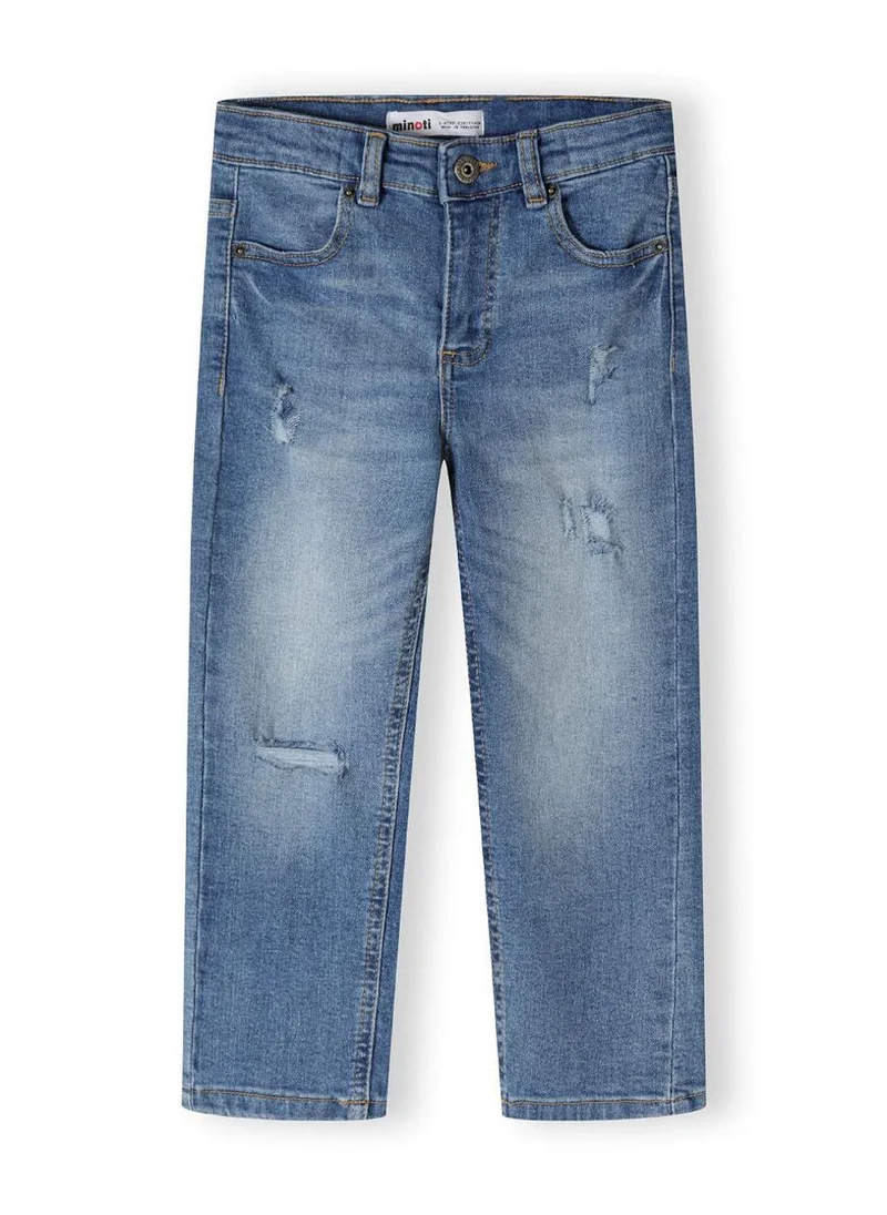 MINOTI Kids Boys  Boys  Denim Ripped Straight Leg Jeans