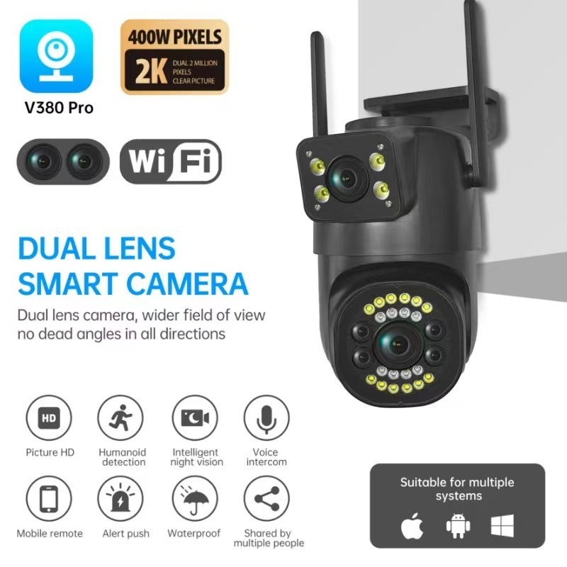 Zhong Xing Zhong Xing V380 dual-lens Camera 1080 g Z8ECB6DE99DABFD42AFA6Z