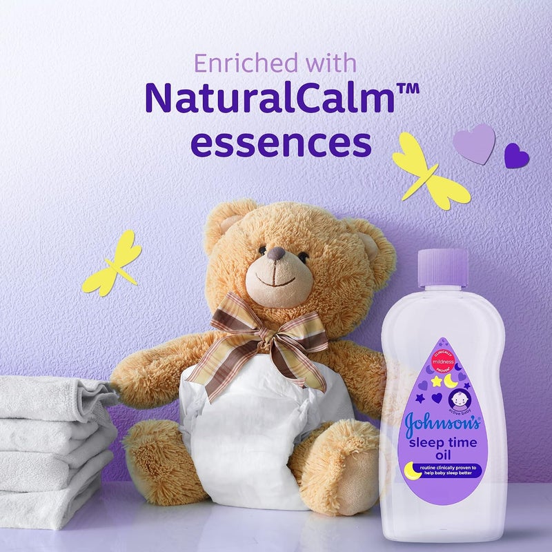 Johnson's Baby Moisturising Oil - Sleep Time, 300ml - Image 3