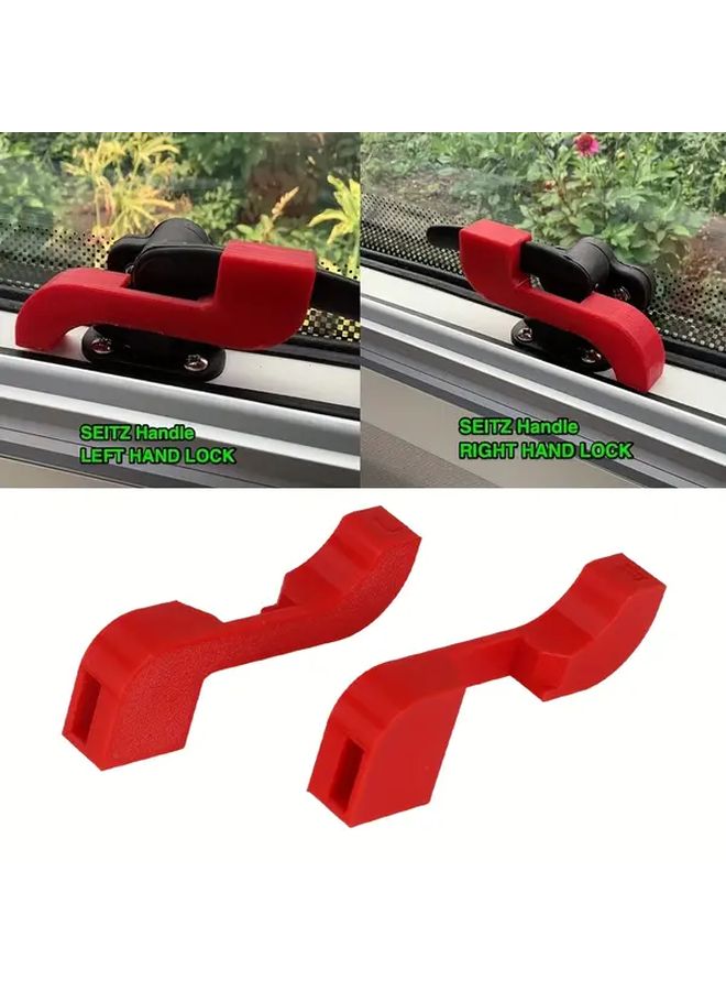 2 Pcs Set Window Safety Locks For RV Left And Right Pairs Easy Install Compatible With Seitz Dometic Camper Van Windows High Quality Latches Travel Trailer Users - Image 4