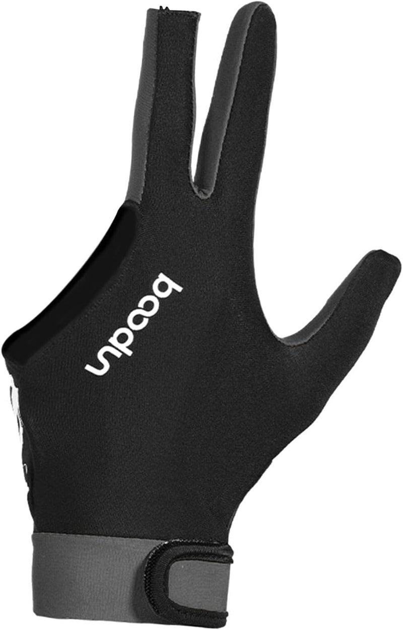 klarako Billiards Glove 1 PC Snooker Cue Pool Gloves Left Hand Open 3 Finger Spandex Glove - Image 1