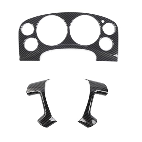 Linskip Drivers Cockpit Trim Kit Compatible with AvalancheSuburbanTahoeTraverseSilverado 1500 YukonSierra 20072013 Dash Trim Set Interior Accessories Carbon Fiber - Image 1