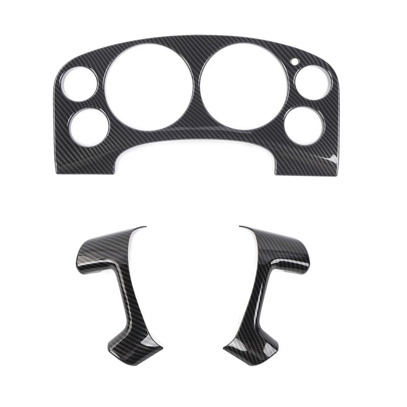 Linskip Drivers Cockpit Trim Kit Compatible with AvalancheSuburbanTahoeTraverseSilverado 1500 YukonSierra 20072013 Dash Trim Set Interior Accessories Carbon Fiber - Image 2