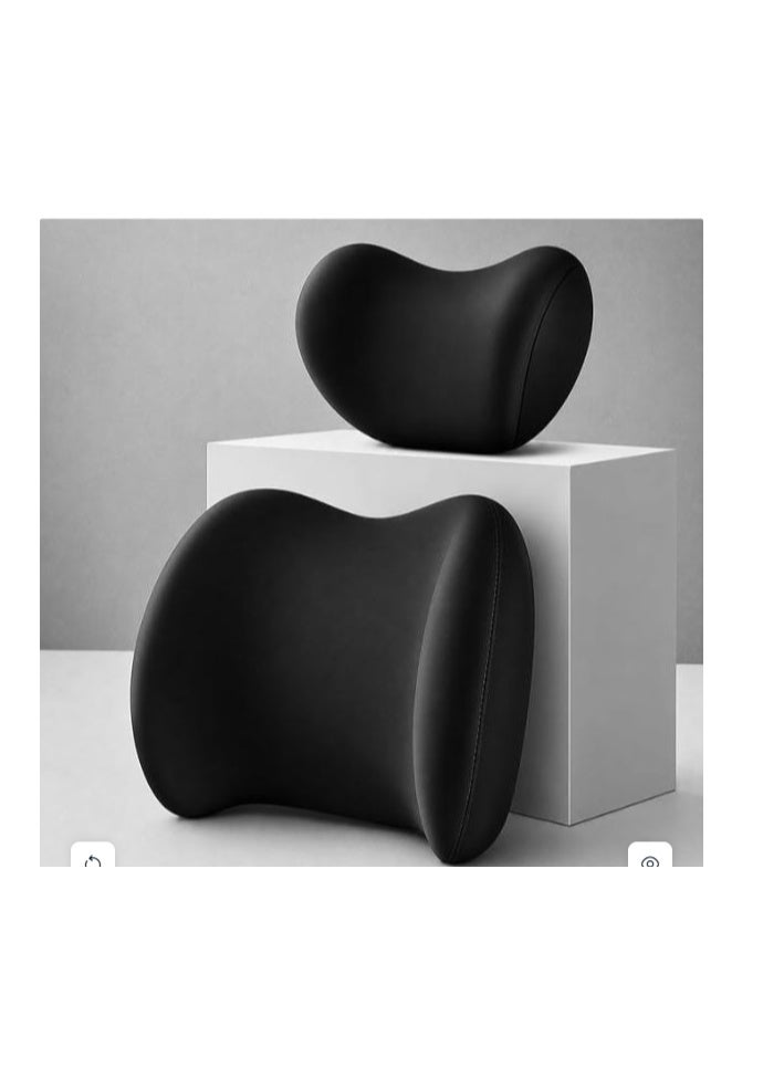 Car Seat Neck and Lumbar Support Pillow Set of 2 - Image 2