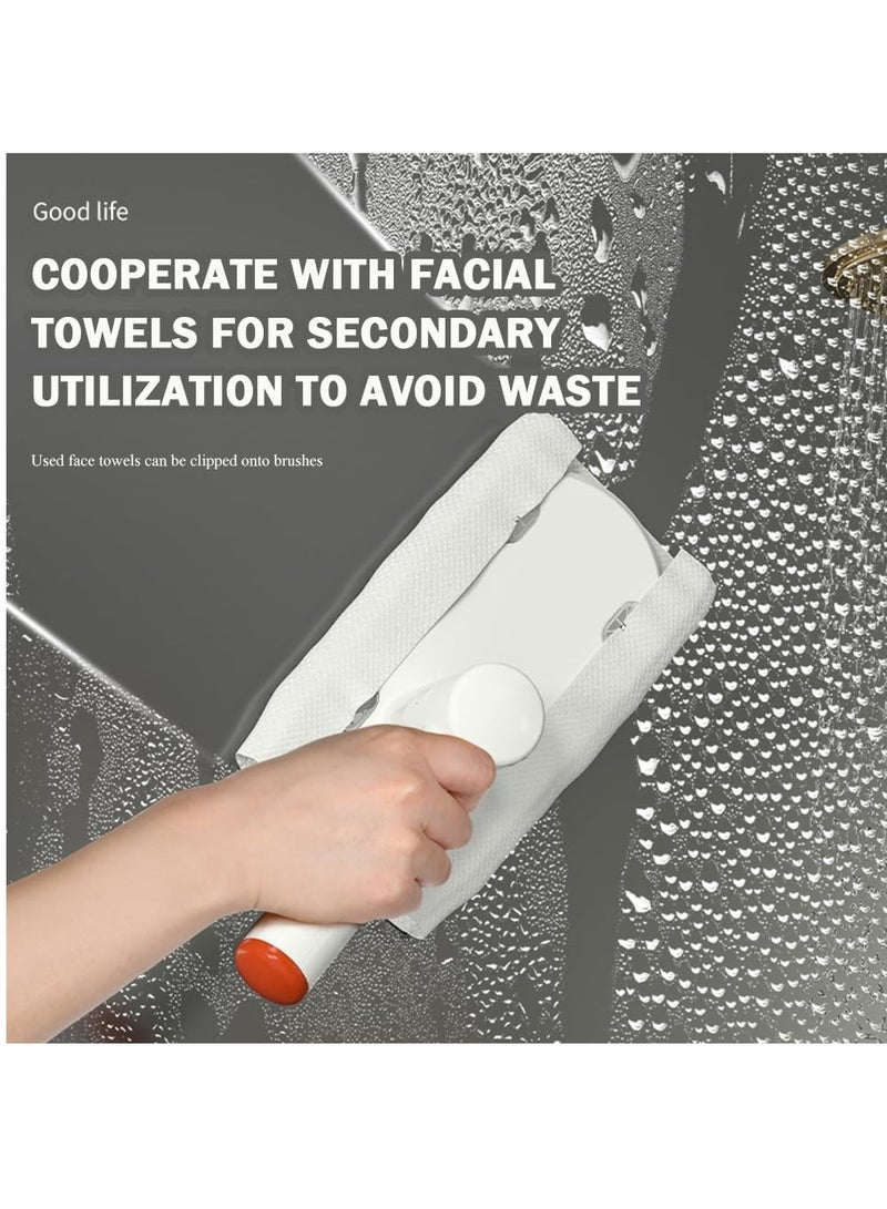 Excefore Hard Bristle Crevice Cleaning Brush,3 in 1 Cleaning Brush Lint Remover with Thin Hard Cleaning Brushes, Bristled Crevice Brush for Kitchen Sink, Bathroom Tiles Window Track White and Red - Image 3