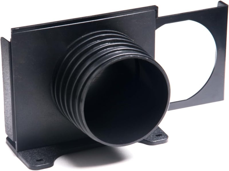 POWERTEC 70358V 4 Inch Wall Mounting Blast Gate with Bracket, Threaded Dust Collection Fitting - 1 Pack - Image 1