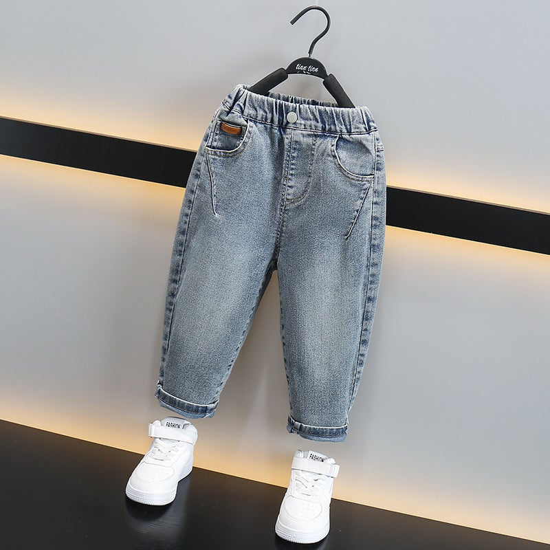 Children'S Clothing Boys' Jeans Baby Autumn Pants Toddler Casual Pants Stylish Korean Version - Image 4
