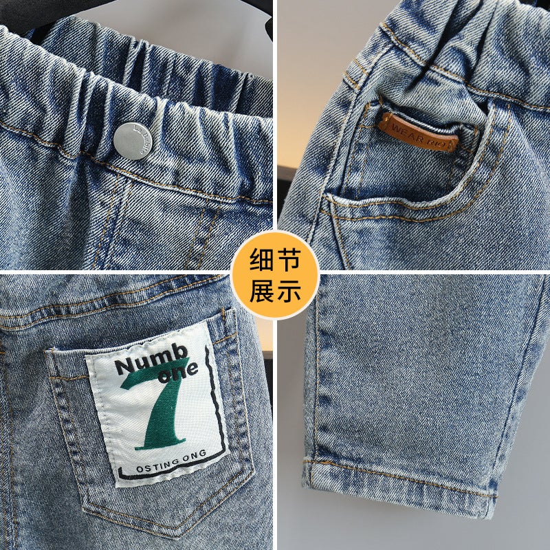 Children'S Clothing Boys' Jeans Baby Autumn Pants Toddler Casual Pants Stylish Korean Version - Image 5