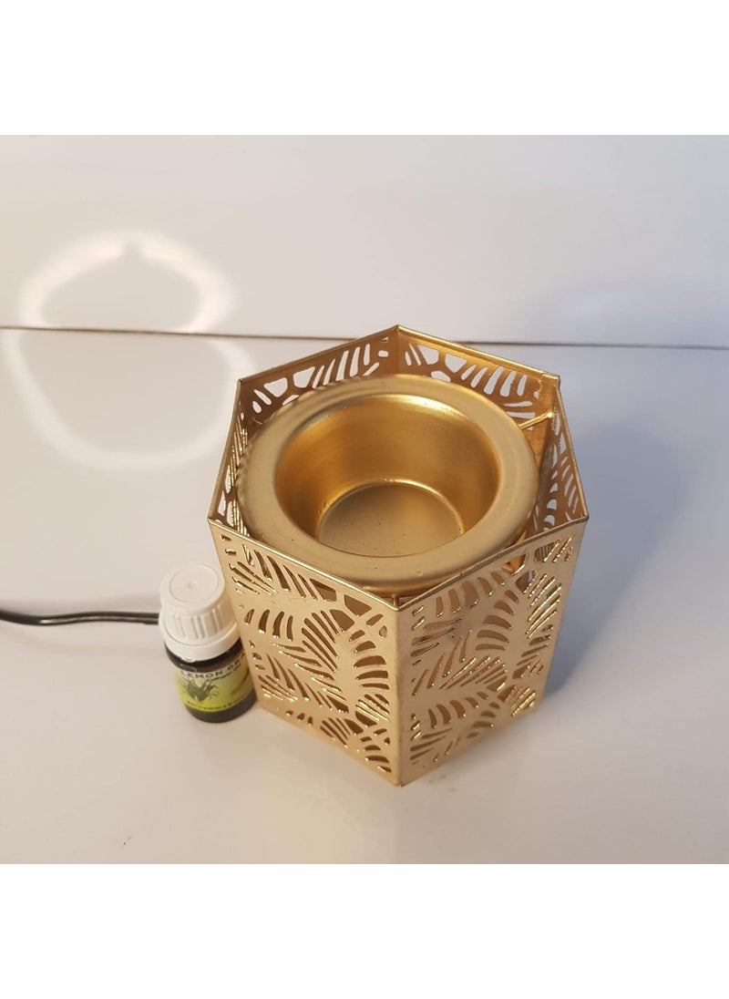 R.R.V. INTERNATIONAL RRV INTERNATIONAL Decorative Electric Moroccan StyleAroma Oil Burner Diffuser for Home Fragrance with 10ml Aroma Oil_ R 1979  - Image 4