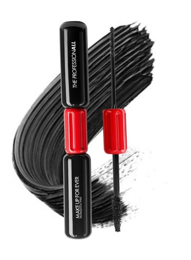 MAKE UP FOR EVER The ProfessionALL Mascara – Black – 16ml (Lengthening, Volumizing & Smudge-Resistant Professional Mascara) - Image 1