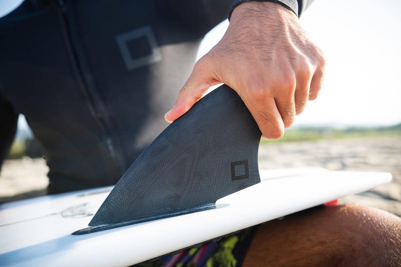 Surf Squared Twin, Thruster or Quad Fin Set - Solid Fiberglass for Lightweight Durability & Top Performance - Compatible with Futures Single Tab Surfboards - Image 4