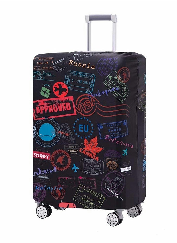 KASTWAVE - Luggage Cover Washable Suitcase Protector Anti-scratch Suitcase Cover Fits 22-24 Inch Luggage (M) - Image 1