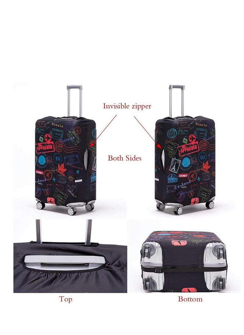KASTWAVE - Luggage Cover Washable Suitcase Protector Anti-scratch Suitcase Cover Fits 22-24 Inch Luggage (M) - Image 1