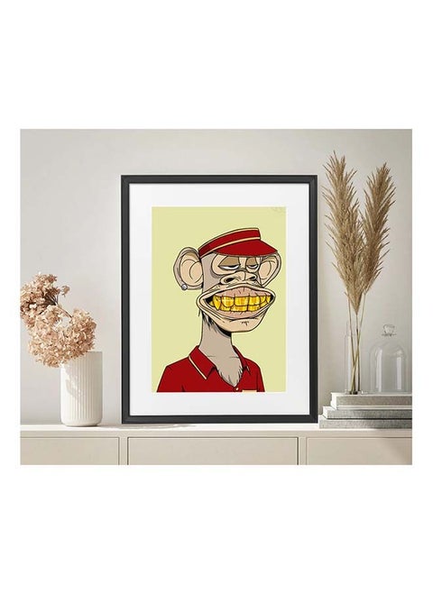 Bored Ape Yacht Club #7059 Poster With Frame 50x40 cm