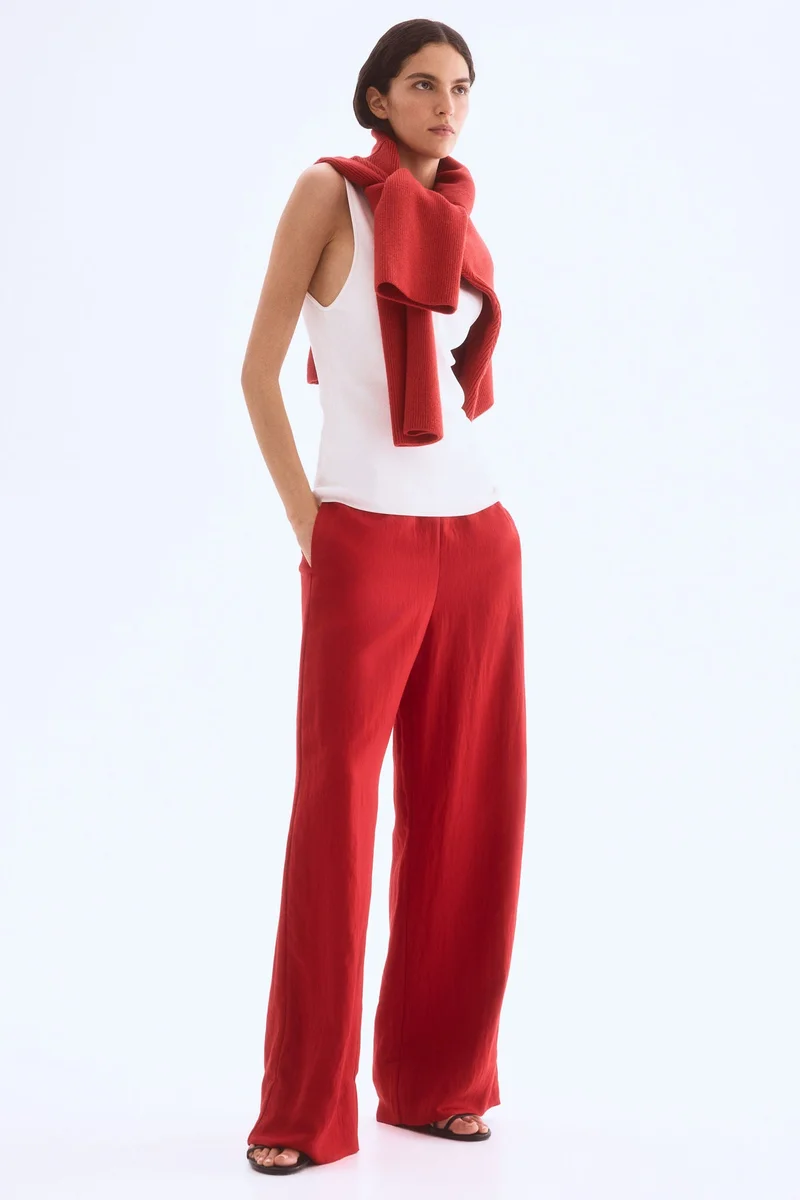 H&M Wide twill trousers