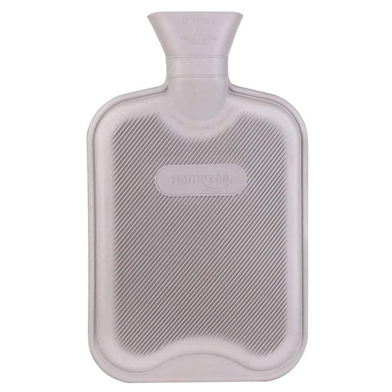 HomeTop Premium Classic Rubber Hot Water BottleGray