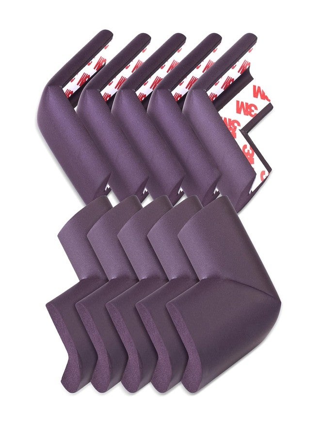 ETSAP Furniture Corner Guard for Baby Safety, 10 Pcs, Pre-Taped 3M Adhesive, Edge Protectors with Childproof Foam Cushions, Baby Proofing, Non Toxic, BPA Free, Brown - Image 1