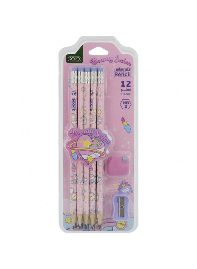 ROCO 12 Pieces Stationery Set Pencil