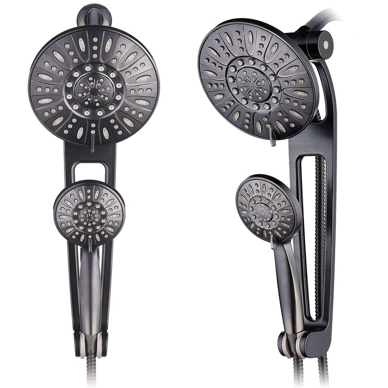 AquaDance HighPressure 48mode 3way Shower Spa Combo with Adjustable 18 Extension Arm for Easy Reach Mobility Enjoy Luxury 7 Rain Handheld Showerhead Separately or Together OilRubbed Bronze