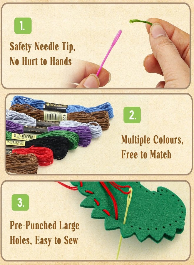 Toylink Wild Animal Sewing Kit for Kids Beginners, 12-in-1 Sew Your Own Felt Animals Craft Kit for Kids Girls Boys 6-8, 8-12, Fun and Educational Girls Birthday Gift Ideas - Image 4