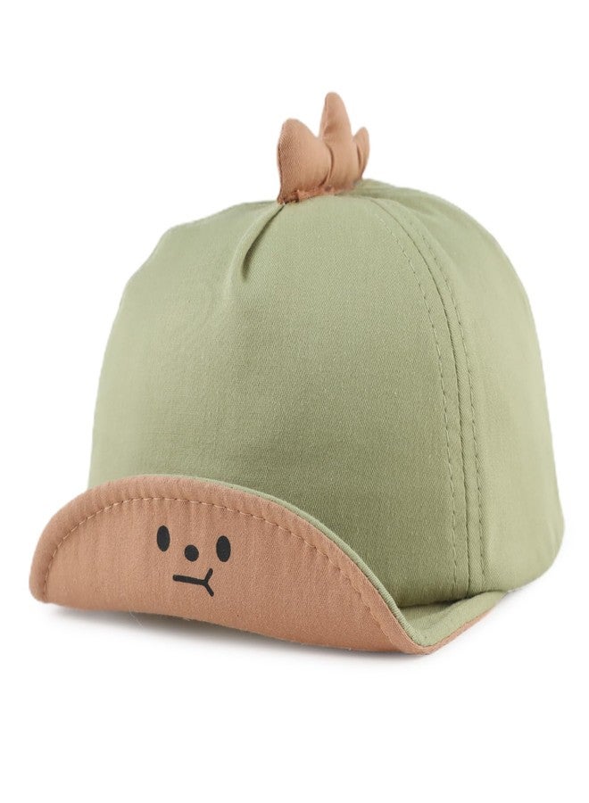 Peecabe Baby Baseball Cap Toddler Infant Boys Girls Sun Hat Breathable Cute Hats for Spring Summer 6M-3T (US, Age, 3 Months, 12 Months, Cartoon Green) - Image 1