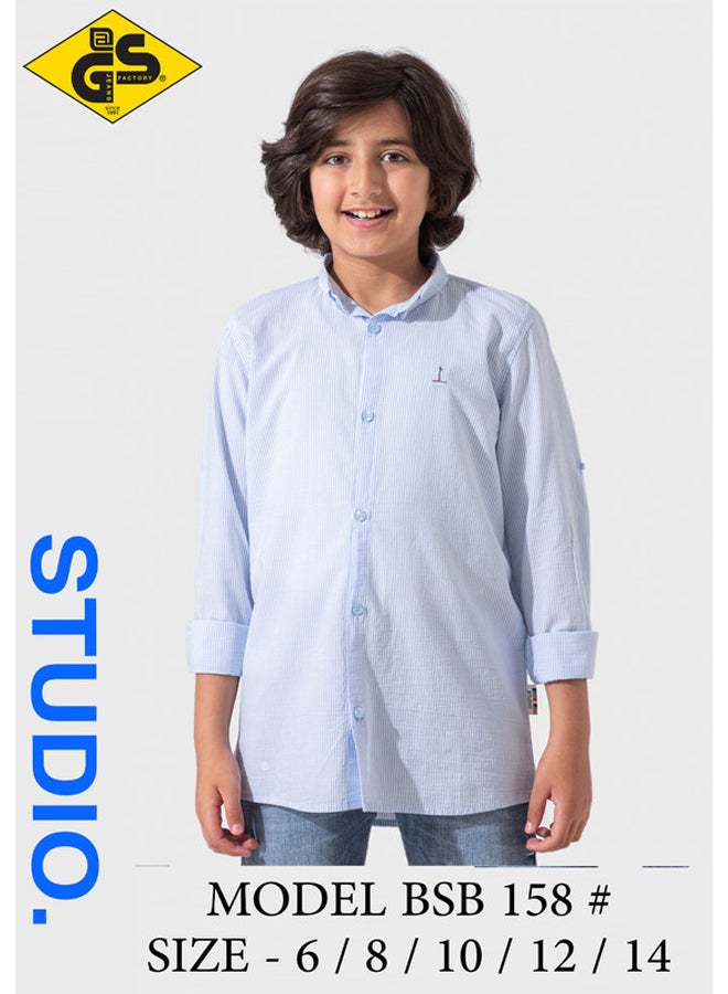 جي@إس قميص كتان صيفي للأولاد