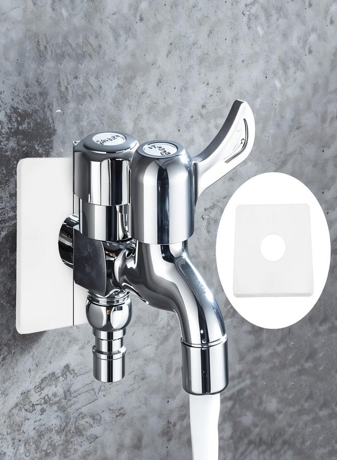 Ymapinc Plumbing Cover Plates, 1.1inch Diameter Hole, ABS Escutcheon for Cover Holes Around Pipes, Wall-Mounted Water Pipe Cover, Toilet Flange Cover, White 2 pack - Image 3