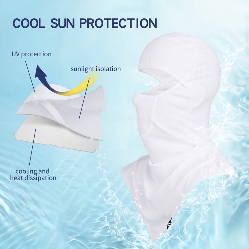 SUNMECI Balaclava - Summer Sun Protection Motorcycle Fishing Sun mask Breathable Windproof Long Face Mask for Men Women  - Image 2