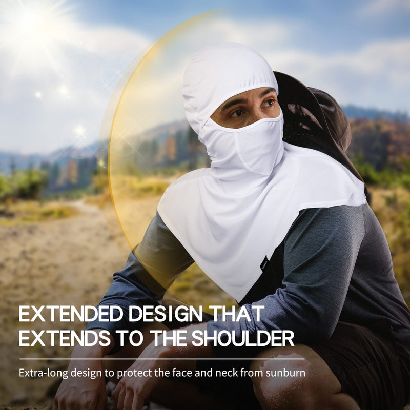 SUNMECI Balaclava - Summer Sun Protection Motorcycle Fishing Sun mask Breathable Windproof Long Face Mask for Men Women  - Image 3