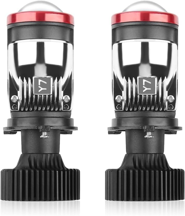 LOVMOTO Universal For Car Y7 H4 100w Mini Projector Lens Retrofit Kit LED with Mini Projector Lens Canbus,16000 lumens LED Headlight Kit for Headlight Retrofits Comfortable With Wa-gon R Stin-gray - Image 4