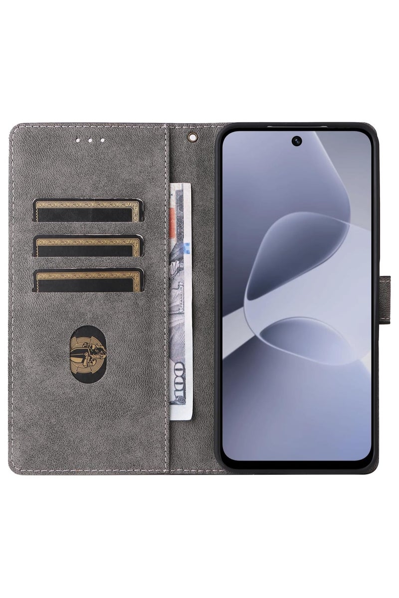 Phone Case for Infinix Hot 60 5G/ Infinix Hot 60i 4G with RFID Security Protection Flip PU Leather Wallet Case with Card Holder Shockproof Protective Cover - Image 2