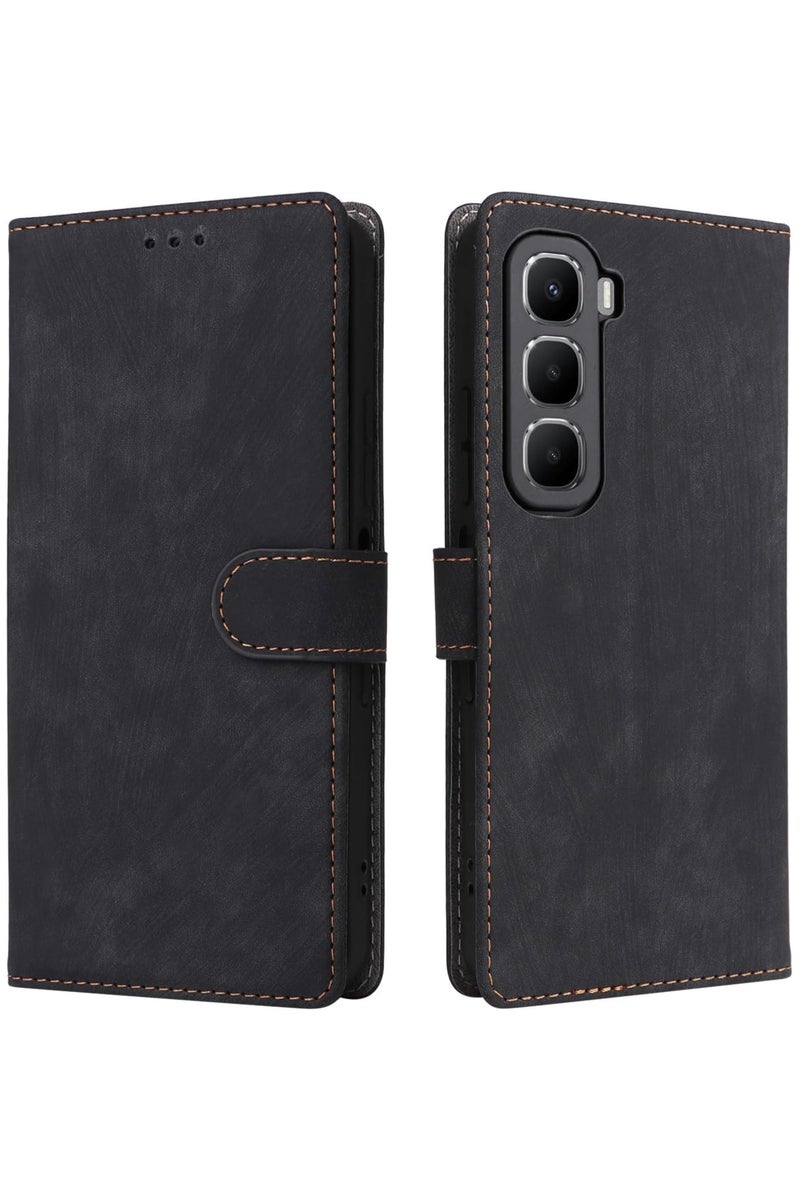 Phone Case for Infinix Hot 60 5G/ Infinix Hot 60i 4G with RFID Security Protection Flip PU Leather Wallet Case with Card Holder Shockproof Protective Cover - Image 1