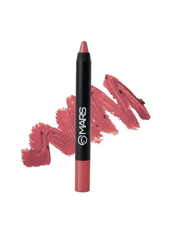 Mars MARS Long Lasting Crayon Lipstick up to 12 Hours Stay | Matte Finish | Waterproof | Won't Smudge Won't Budge Lip Crayon (3.5 gm) (22-I Am Romantic) - Image 1