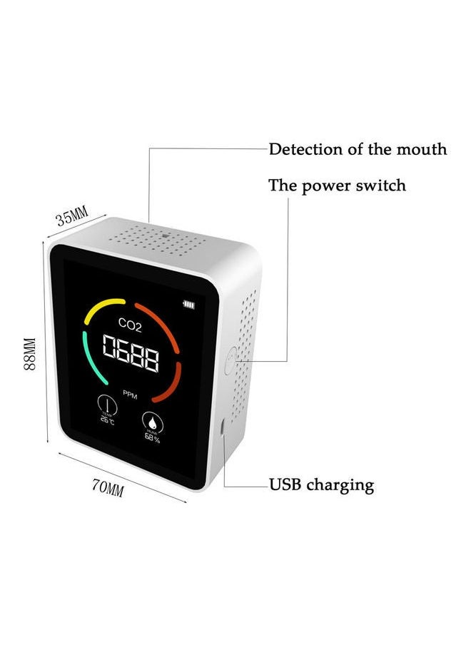 NIBEMINENT 3-In-1 Air Quality Monitor White  - Image 2
