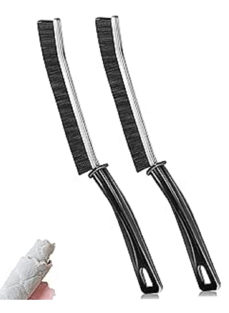 Set of 3 Hard Gap and Crevice Cleaning Brushes for Showers, Bathtubs, Kitchens, and Window Tracks - Multi-Surface All Around the Home - Image 1