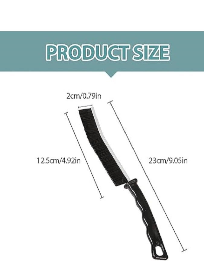 Set of 3 Hard Gap and Crevice Cleaning Brushes for Showers, Bathtubs, Kitchens, and Window Tracks - Multi-Surface All Around the Home - Image 3