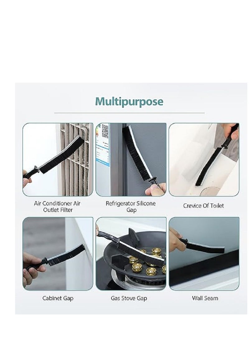 Set of 3 Hard Gap and Crevice Cleaning Brushes for Showers, Bathtubs, Kitchens, and Window Tracks - Multi-Surface All Around the Home - Image 4