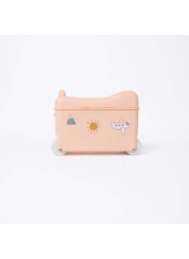 Little Rolla Little Rolla Ride- On Suitcase Dusty Pink  - Image 1
