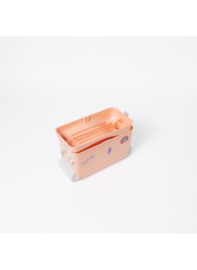 Little Rolla Little Rolla Ride- On Suitcase Dusty Pink  - Image 4