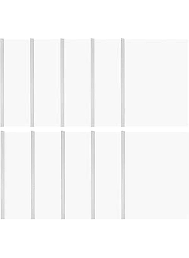 10Pcs A4 Plastic Lever Arch File Folders Office School Document Organizer - Image 1