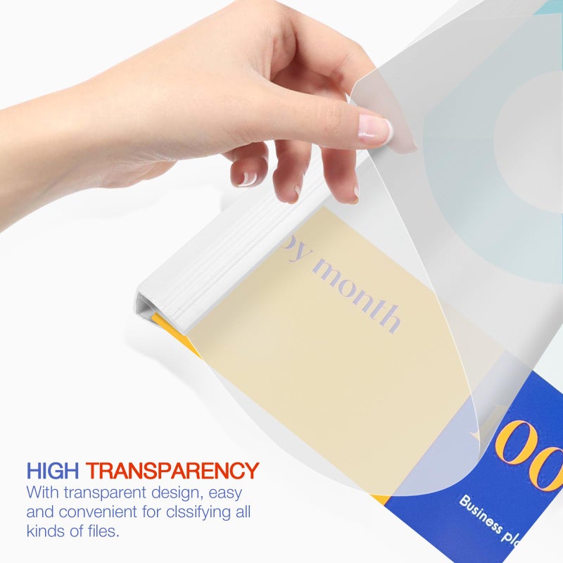 10Pcs A4 Plastic Lever Arch File Folders Office School Document Organizer - Image 4