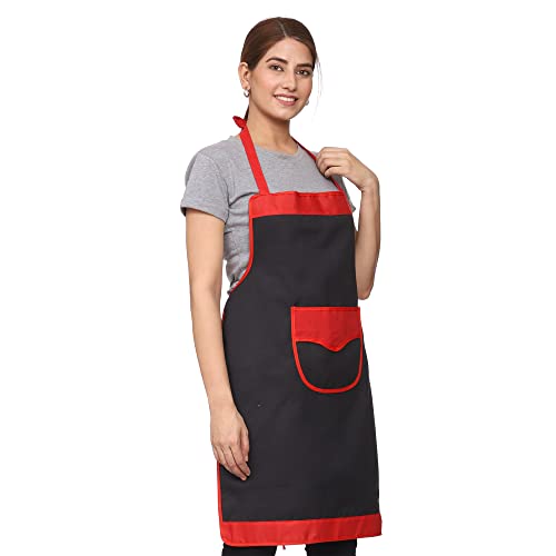 JMi Plain Waterproof Apron With Front Designer Pocket For Kitchen, Cooking, Dusting, Home. (Pack of 2) (Multi 2) - Image 5