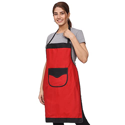 JMi Plain Waterproof Apron With Front Designer Pocket For Kitchen, Cooking, Dusting, Home. (Pack of 2) (Multi 2) - Image 4