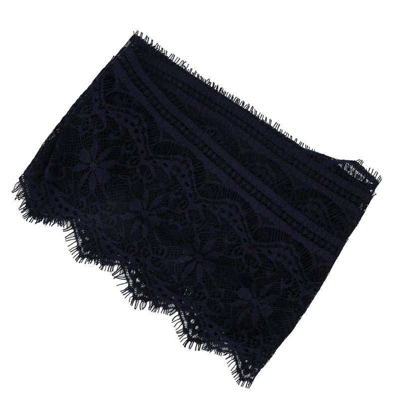 14.5cm Polyester Silk Clothing Embroidery Lace DIY Dress Crafts Fabric Clothes DecorationNavy - Image 4