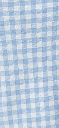 Liquorish Knitted Dress in Blue and White Check