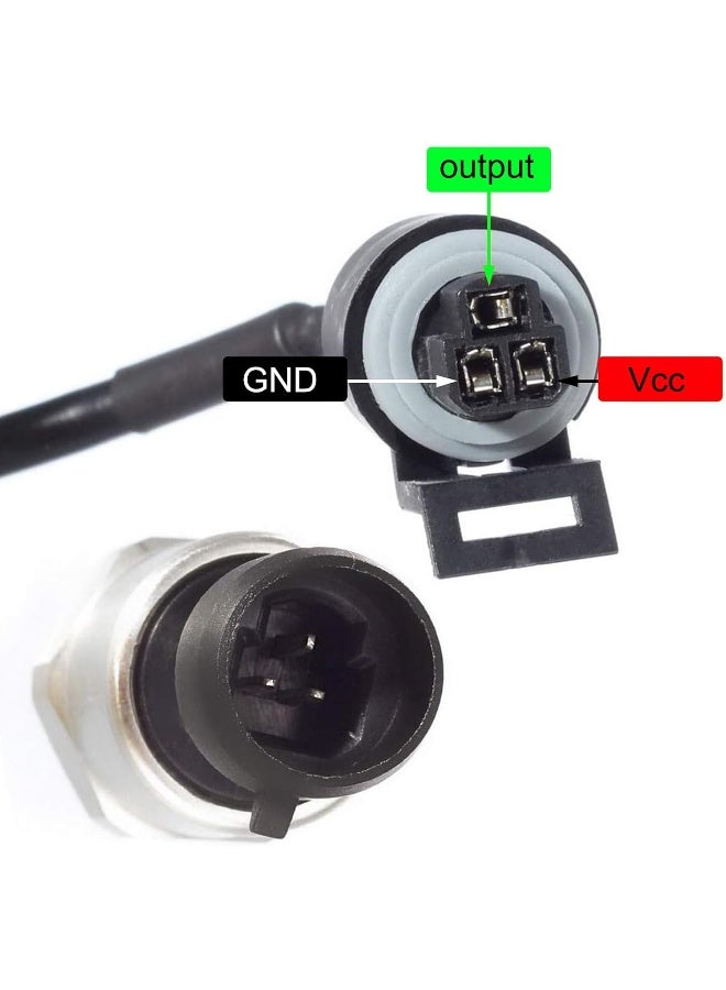 AUTEX Pressure Transducer Sensor 100 Psi Pressure Sender 316 Stainless Steel Oil Pressure Transmitter 1/8" -27 NPT For Oil Fuel Air Water Pressure - Image 5